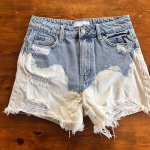 Vici dip dyed jeans shorts